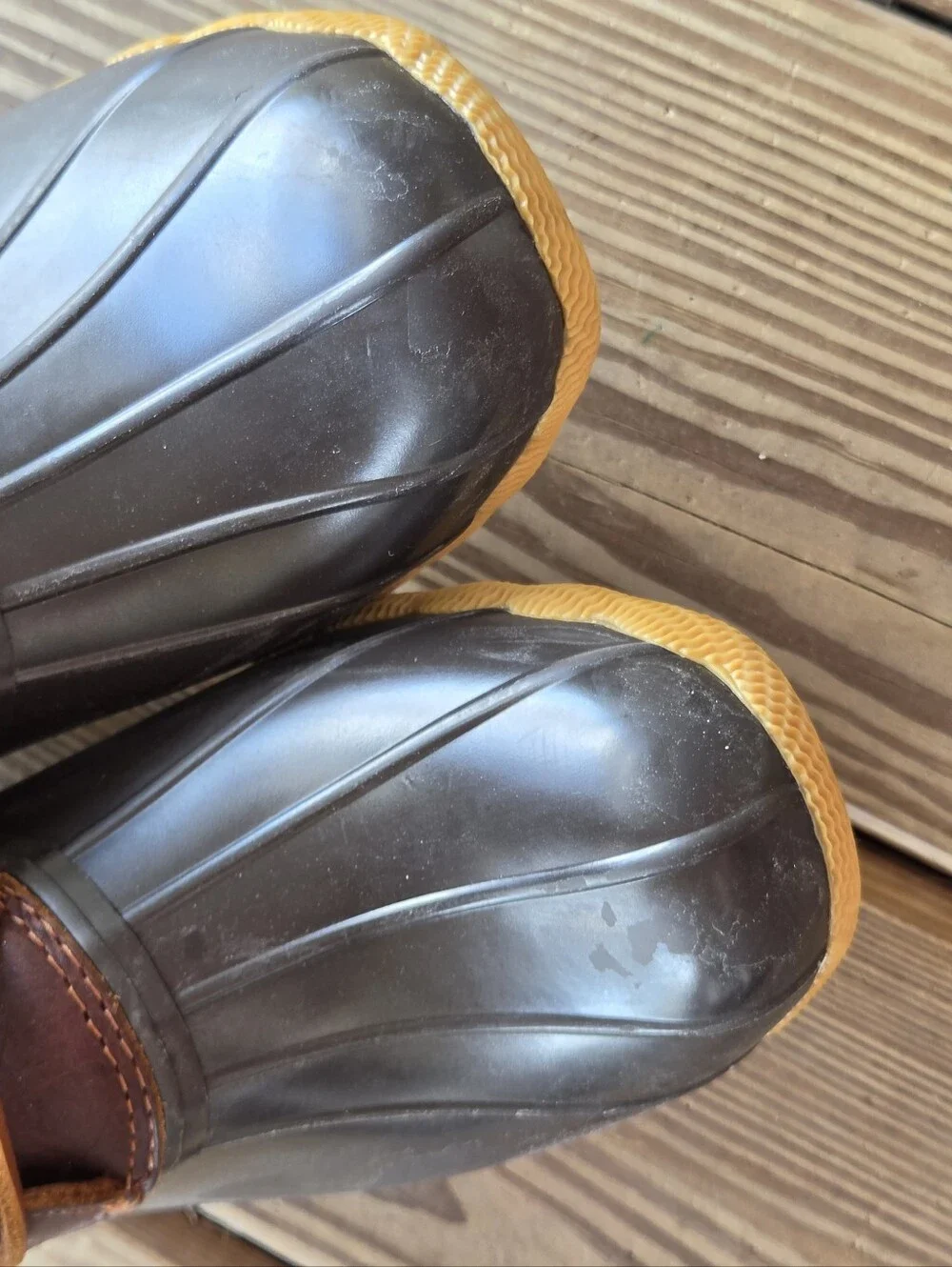 Sperry Womens Brown & Dark Brown Duck Boots Size 8